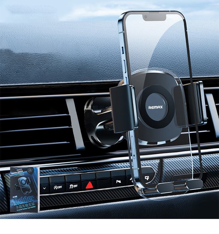 スマホホルダー 車載ホルダー 車 クリップ スマートフォン アクセサリ スマホスタンド エアコン 吹き出し口 透明 iPhone Android