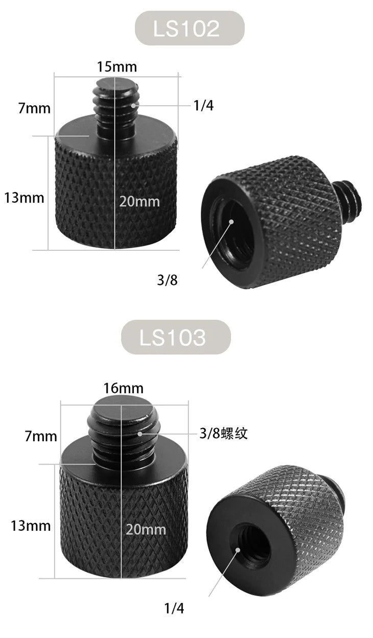 【LS103】一眼レフカメラ 1/4回転 変換ねじ ネジ ジンバル 三脚 ブラケット カメラ 撮影 便利グッズ