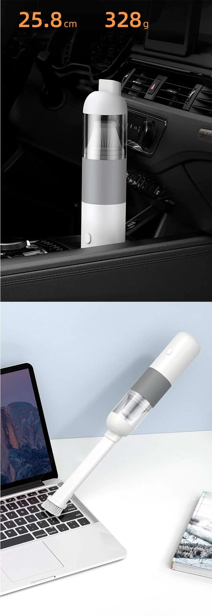 9000Pa 大吸引力 コンパクト ミニ掃除機 ハンディクリーナー PC 車 コードレス ワイヤレス 車載掃除機 軽量 小型 静音 オフィス キーボード