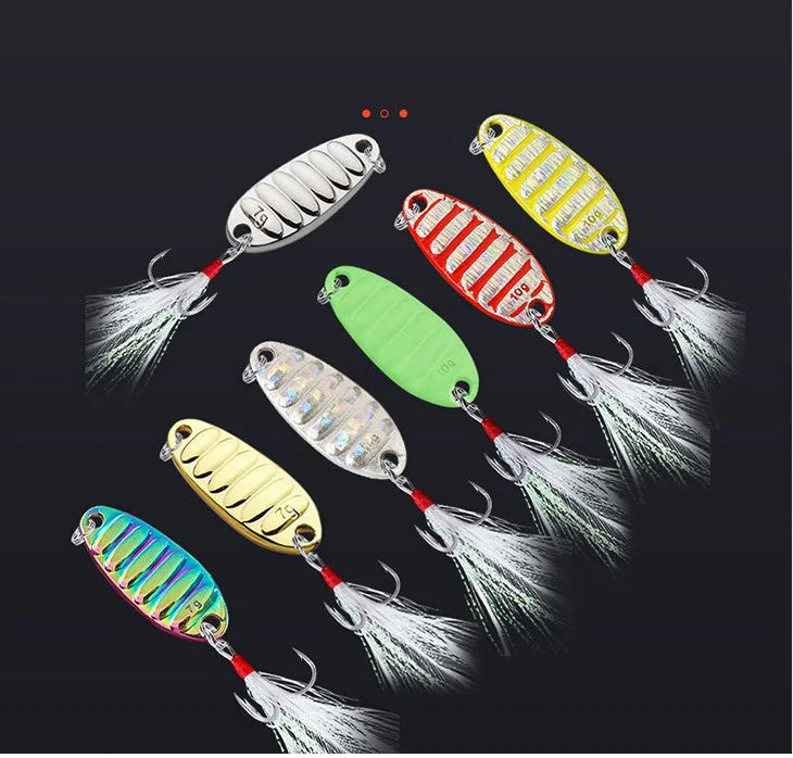 【15G】7点セット トラウトスプーン ルアー 釣り 釣果率アップ ネイティブトラウト フィッシング 高品質 釣り具 クラッシックタイプ 定番スプーン
