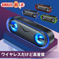 【グリーン】bluetooth スピーカー ワイヤレススピーカー マイク搭載 高音質 おしゃれ コンパクト 重低音 充電式 大音量 ブルートゥーススピーカー usb LED スマホスピーカー ハンズフリー通話 ステレオ