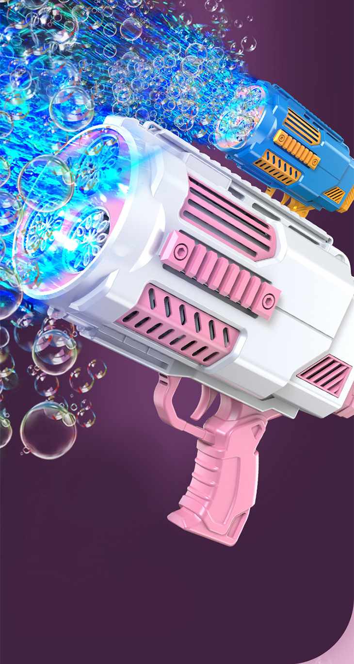 【ピンク】電動シャボン玉マシン バブルマシン ビッグバブルガン バブルガン おもちゃ 鉄砲 ファン キッズ 玩具 子供 プレゼント プール 超人気 トレンド かわいい