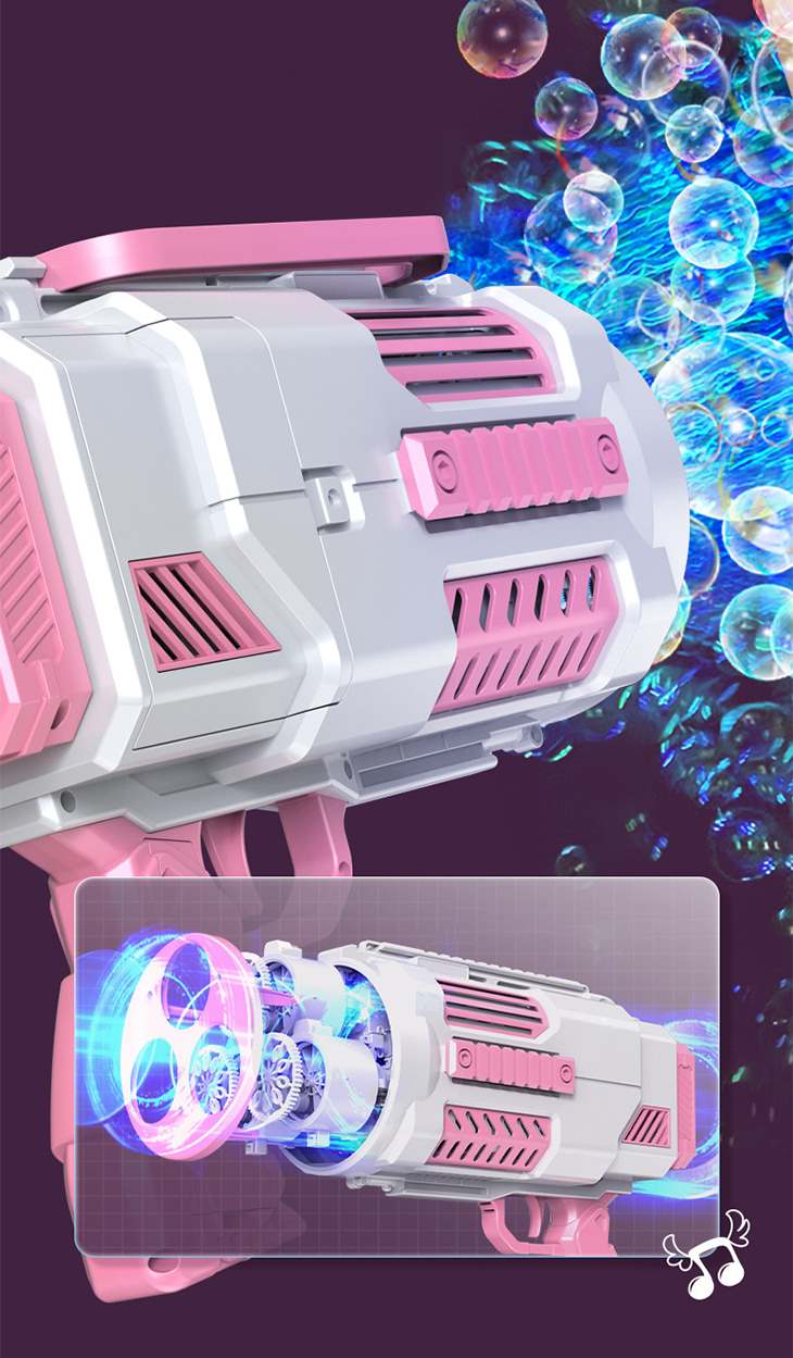 【ピンク】電動シャボン玉マシン バブルマシン ビッグバブルガン バブルガン おもちゃ 鉄砲 ファン キッズ 玩具 子供 プレゼント プール 超人気 トレンド かわいい