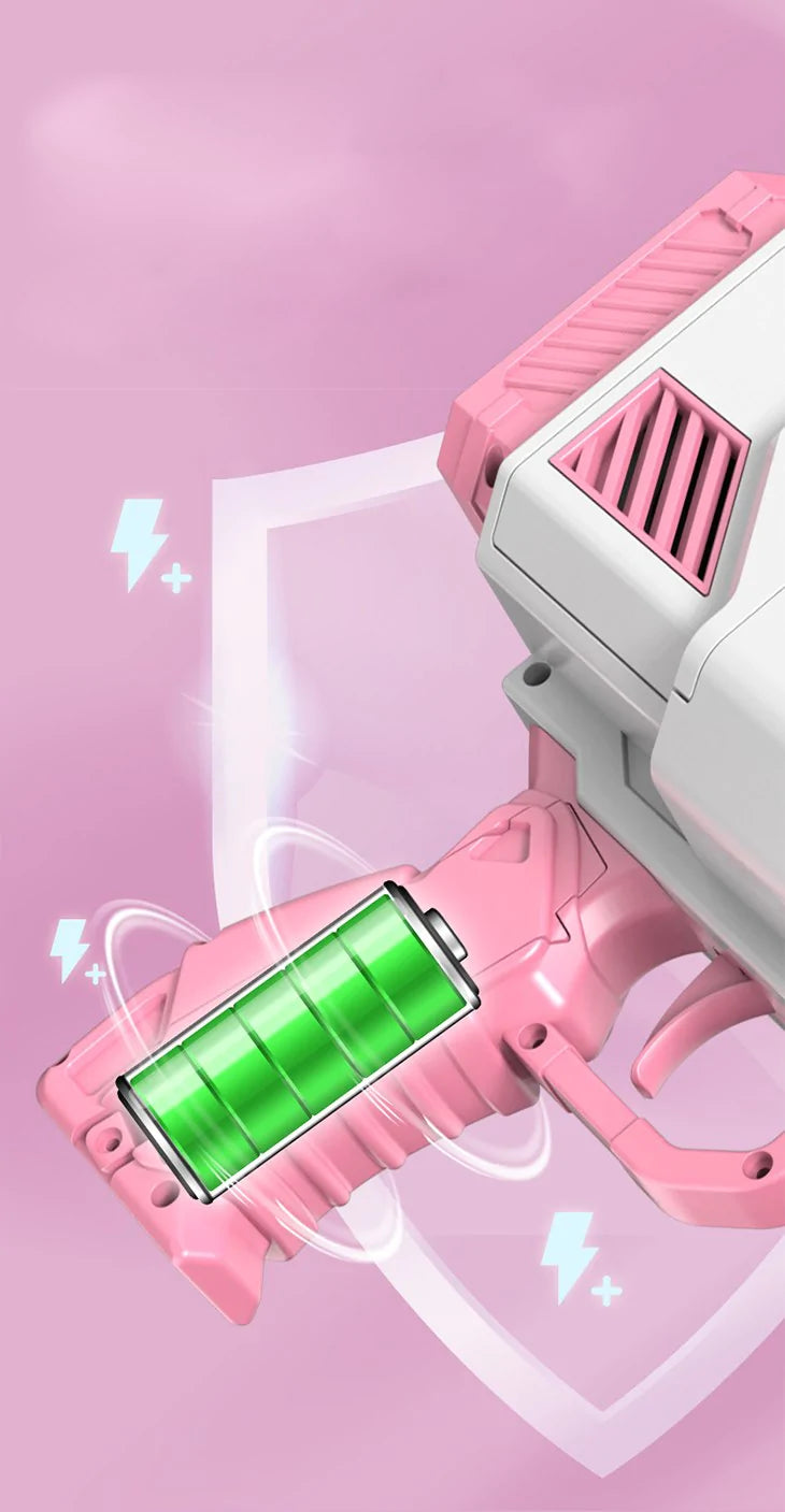 【ブルー】電動シャボン玉マシン バブルマシン ビッグバブルガン バブルガン おもちゃ 鉄砲 ファン キッズ 玩具 子供 プレゼント プール 超人気 トレンド かわいい