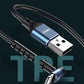 【Aホワイト】充電ケーブル 充電器 ケーブル USB 1m 急速充電 REMAX iP Micro Type-C L字