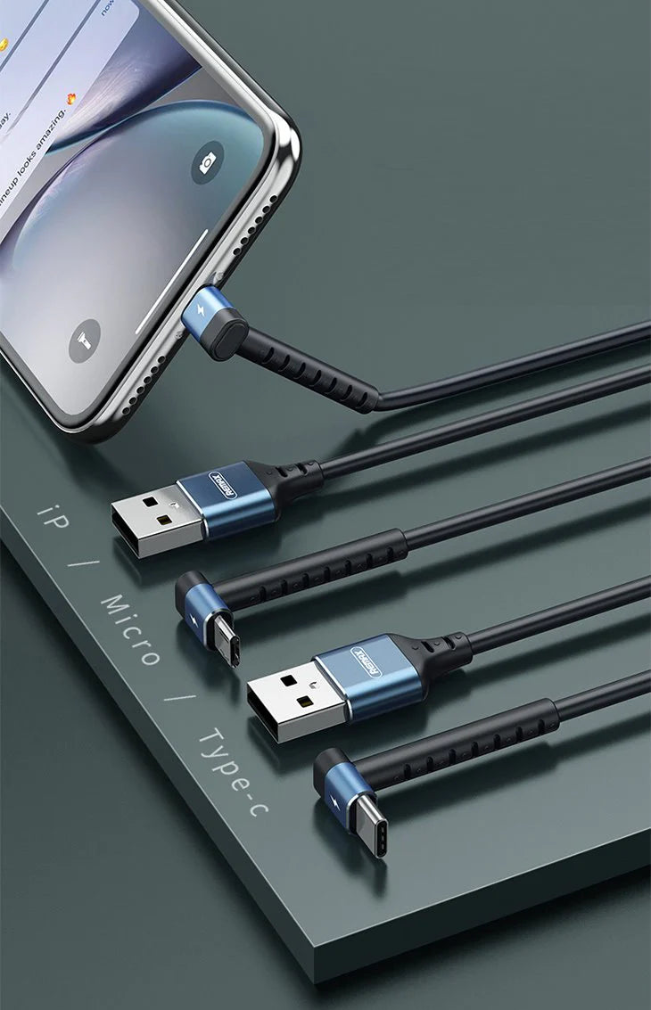 【Cブラック】充電ケーブル 充電器 ケーブル USB 1m 急速充電 REMAX iP Micro Type-C L字