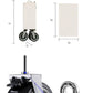 【ブラック+ナチュラル】300㎏ 高耐荷重 160L キャリーワゴン アウトドア キャンプ 荷物運ぶ 大容量　キャリーカート おりたたみ 持ち運び コンパクト 頑丈 スチール 牽引