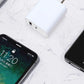 USB充電 ACアダプター 2口 type-C 同時充電 急速充電 超速充電 PD対応 iPhone android iPad 30W 3倍速い 高性能 高品質 コンパクト 持ち運び シンプル