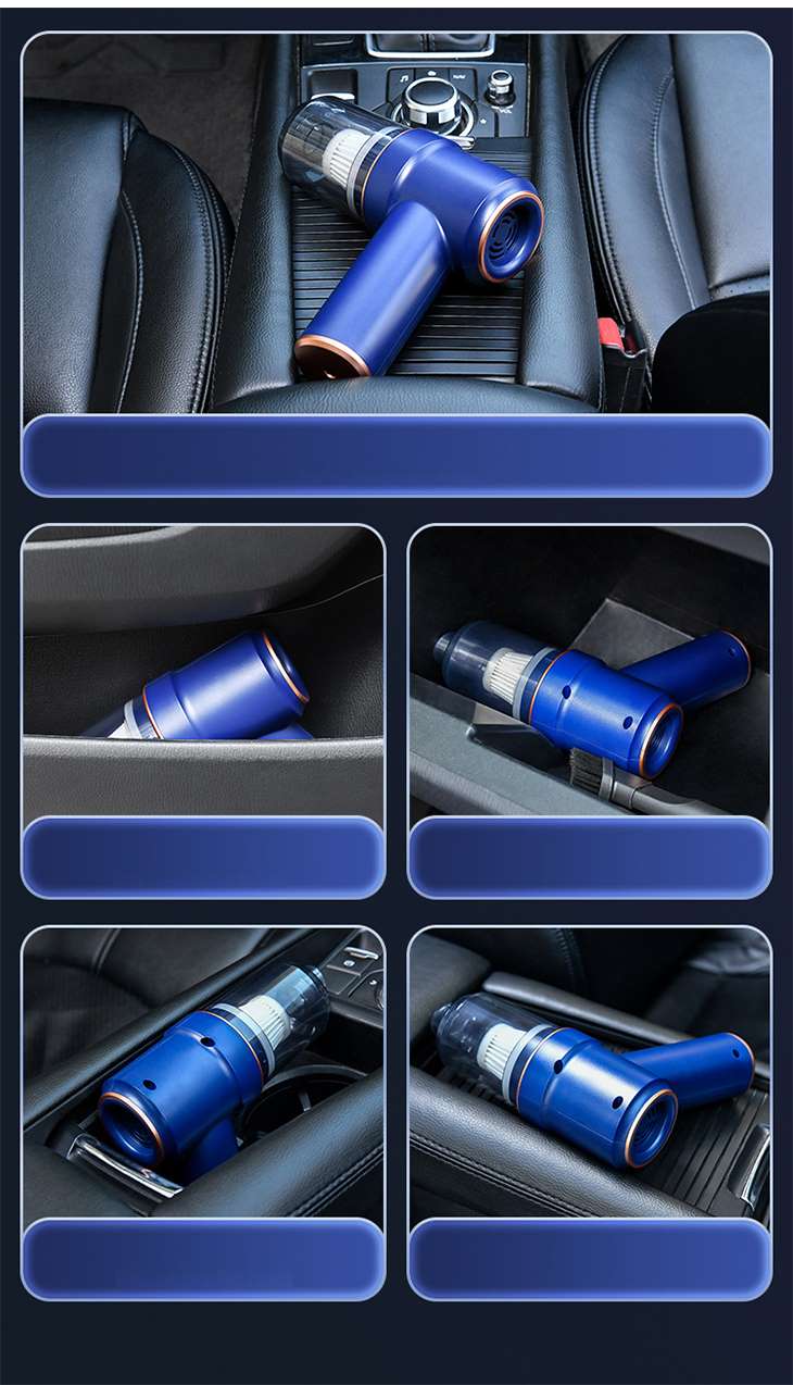 【ブラック】コードレス車用掃除機 家庭用 パワフル 掃除 ポータブル 持ち運び 軽量 多用途 オフィス コンパクト 8000Pa 120W 330g