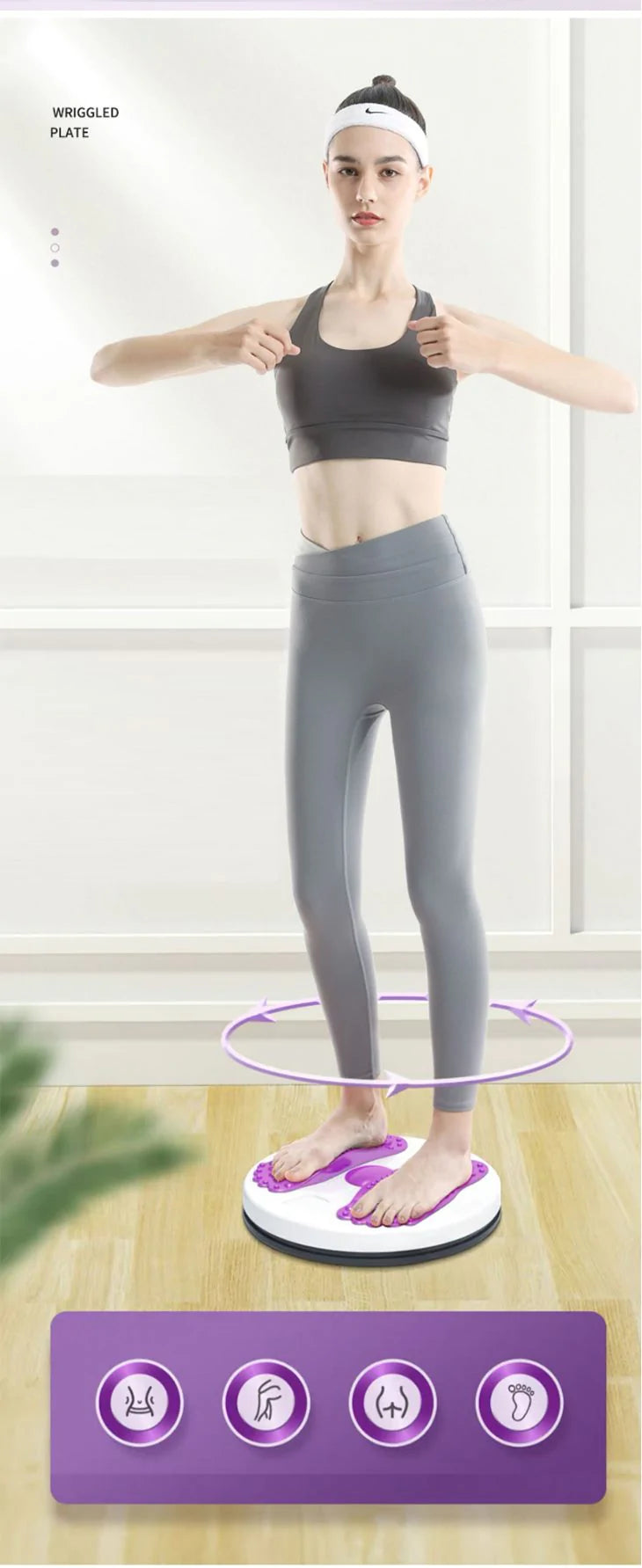 【グリーン】エクササイズウエストツイスト ツイストボード ツイスター スピン ダイエット ツイストプレート スピンボード 腰回り ねじり運動 体幹 ズ ウエスト 全身 ダイエット