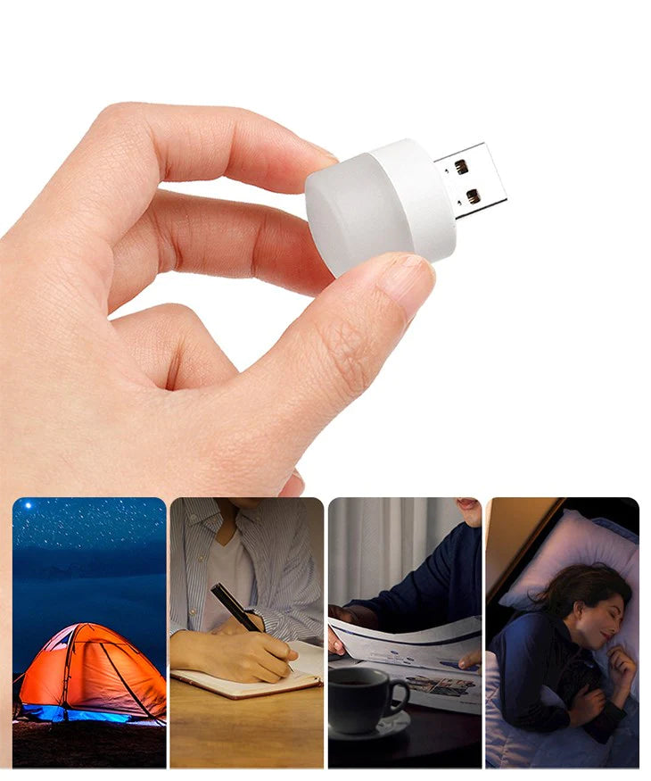 【ウォームライト】USBナイトライト LED 2色展開 常時点灯 持ち運びしやすい コンパクト 常夜灯 暖光 白光 旅行 外出 出張 夜間ライト ミニランプ