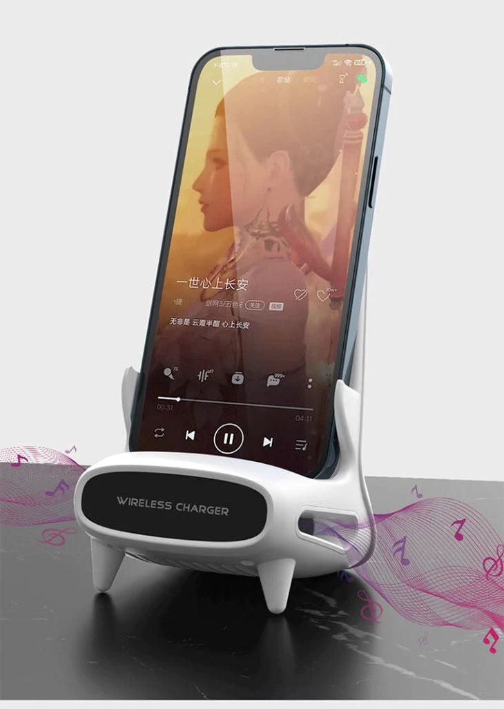 15W 急速充電 ワイヤレス充電器 多対応 高速充電 スタンド マグネット QI充電器 スマホ iPhone 縦置き 横置き コンパクト 持ち運び 音質向上 安定感