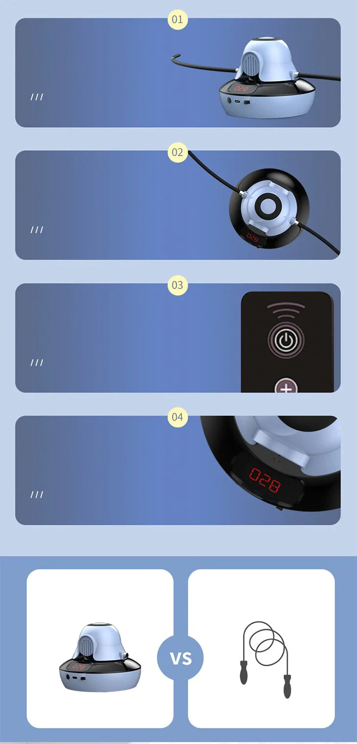 【ピンク】スマート縄跳び機 縄跳びマシン スピード調整可能 スポーツトイ ジャンプ なわとび 自動 自動回転マシン 運動 室内運動 有酸素運動 操作簡単