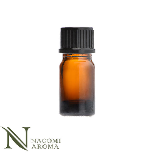 遮光ビン 5ml（アンバー） 黒キャップ＆ヴァーティカルドロッパー 【 遮光瓶 ガラス瓶 薬瓶 保存 アロマオイル エッセンシャルオイル精油 キャリアオイル フレグランスオイル 香水 手作り コスメ ハンドメイド 蓋付 茶色 】