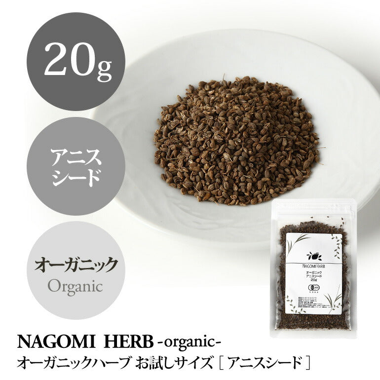 有機JAS オーガニック・ハーブ アニスシード お試し20g 【 ハーブティー スパイス 】