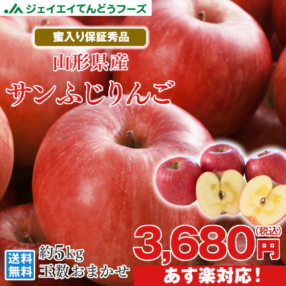 蜜入り りんご ギフト 送料無料 サンふじ 秀品 約5kg(玉数おまかせ) ※一部地域は別途送料 お歳暮 ap18