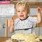 お食事エプロン 【4枚セット 女の子】 スモック 長袖 離乳食 入園準備 お食事用エプロン 防水 上段ポケット 食事エプロン ロング【ベビーキッズセール】