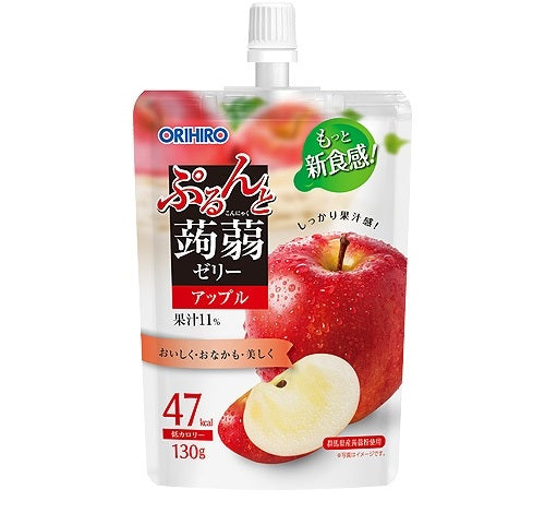 【送料無料】オリヒロ ぷるんと蒟蒻ゼリー アップル 130g×8個入×6箱