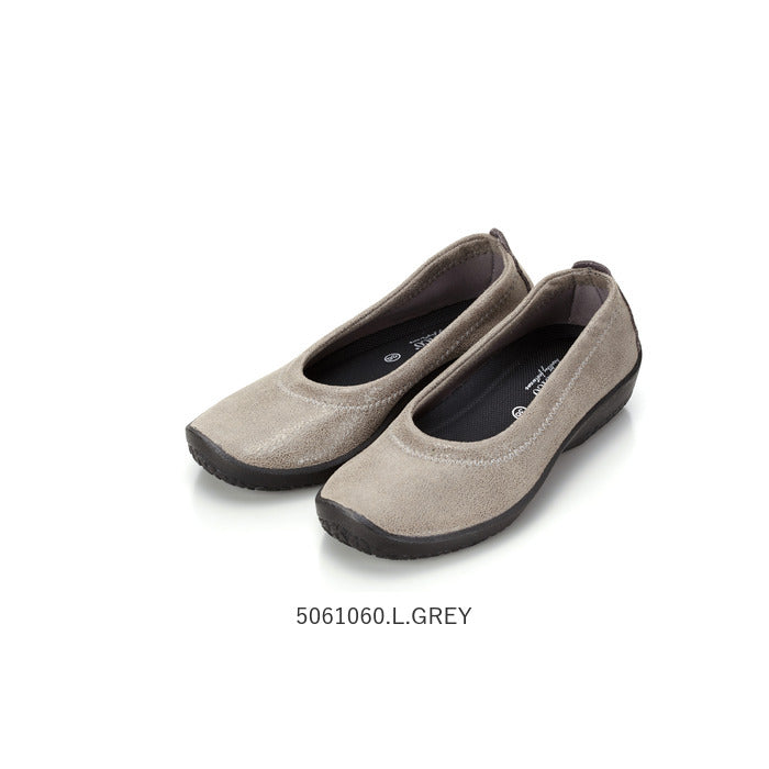 【5061060.L.GREY・24.5cm】 アルコペディコ 通販 Lライン BALLERINA LUXE バレリーナルクス バレエシューズ レディース パンプス 痛くない ぺたんこ ローヒール 歩きやすい 柔らかい 痛くない フラットシューズ