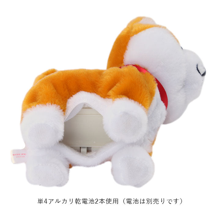 【ミケネコ・0】 ものまね ぬいぐるみ 通販 おもちゃ 動くぬいぐるみ ものまねアニマル モノマネ 声マネ こえマネ 動く しゃべる 人形 いぬ 犬 柴犬 豆シバ 黒豆シバ 動物 アニマル おしゃべり ギフト
