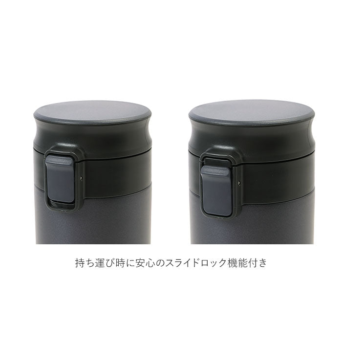 【ブラック・タンブラー】 アスベル 真空断熱携帯タンブラー ASVEL TLW500 通販 500ml 水筒 マグ おしゃれ マグボトル タンブラー 蓋付き 保温 保冷 洗いやすい ワンタッチ ステンレスボトル タンブラー シームレス