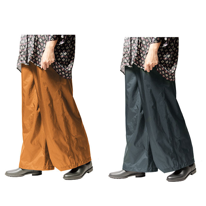 【ネイビー・Lサイズ】 レインパンツ レディース 通販 レインウェア ワイドパンツ パンツ ワイドパンツ マック 単品 自転車 通勤 通学 無地 シンプル ズボン 合羽 カッパ 登山 レイングッズ 雨具 雨