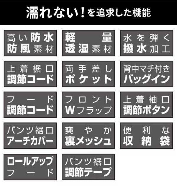 【ブルー・４L】 レインコート 上下 通販 メンズ レディース レインスーツ 自転車 バイク makku レインウェア 通学 通勤 リュック 軽量 軽い 大きいサイズ 動きやすい 撥水 はっ水 合羽 カッパ 雨合羽