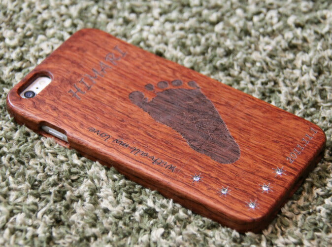 【5000円（税込）以上ご購入者様限定！！】足-フォン（Ashi-Phone)■オリジナルスマホケース 名入れ スマホケース  赤ちゃん 足形iPhone6/6s iPhone6/6s Plus/出産祝い/出産内祝い/誕生記念/ギフト