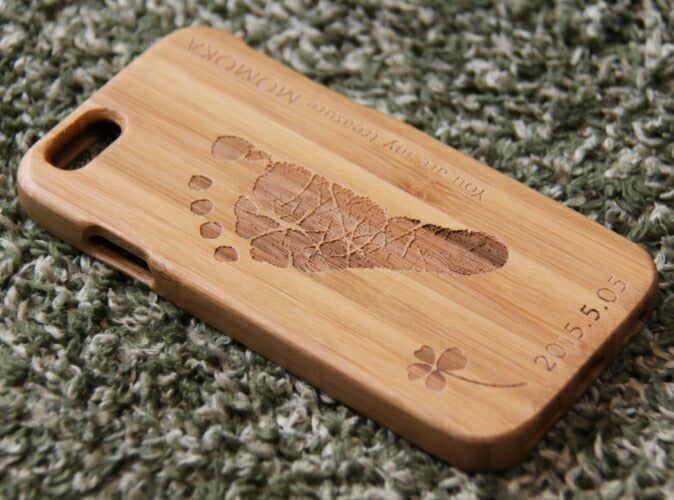 【5000円（税込）以上ご購入者様限定！！】足-フォン（Ashi-Phone)■オリジナルスマホケース 名入れ スマホケース  赤ちゃん 足形iPhone6/6s iPhone6/6s Plus/出産祝い/出産内祝い/誕生記念/ギフト