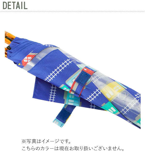 【ミリタリー紺・長傘50cm】 ジャンプ傘 キッズ 50cm ATTAIN アテイン  通販 子供傘 50センチ 傘 かさ ジャンプ ワンタッチ 子ども用 こども 1コマ透明窓付き グラスファイバー骨 丈夫 折れにくい 軽い 軽量