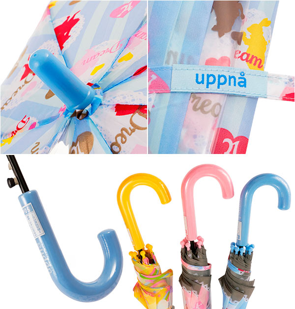 【1327.スイーツピンク・キッズ長傘】 ジャンプ傘 キッズ 50cm ATTAIN アテイン  通販 傘 子ども用 かさ ジャンプ 1コマ透明窓付き グラスファイバー 丈夫 折れにくい 軽い 軽量 かわいい おしゃれ 通園 通学 幼稚園 保育園