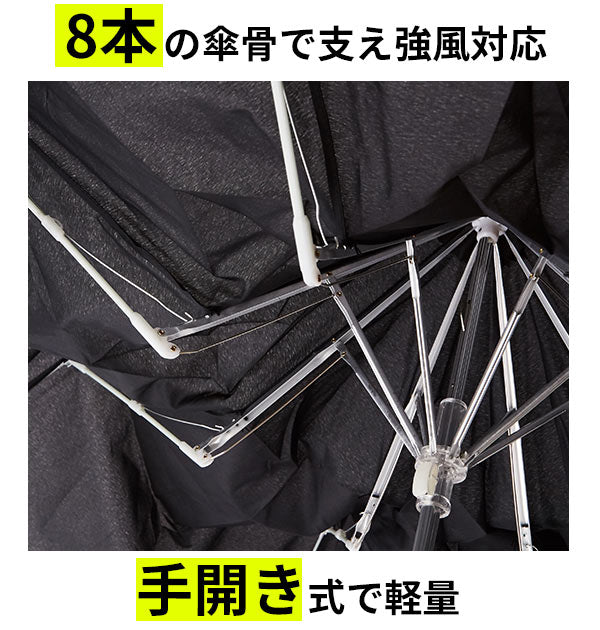 【4059.グレー】 折りたたみ傘 メンズ 軽量 通販 ATTAIN アテイン 折り畳み傘 60センチ 強風対応 耐風 丈夫 軽い 60cm 大きい 大判 傘 かさ カサ 大きめ 手開き 手動 8本骨 三つ折り 3段折り 安全ろくろ