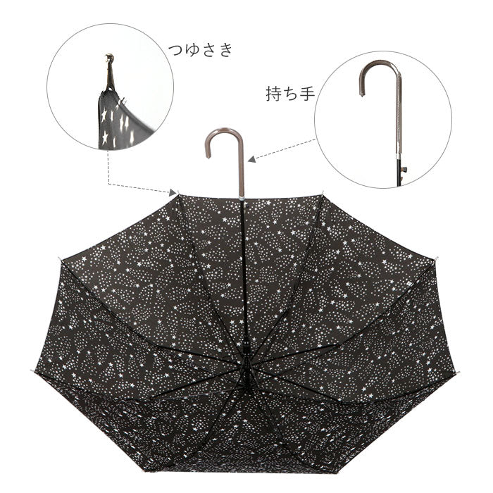 【ストライプBR・長傘58cm】 傘 レディース ブランド 長傘 通販 ジャンプ傘 約 60cm 58cm アテイン おしゃれ ワンタッチ 耐風傘 強風 グラスファイバー骨 花柄 ストライプ ドット 大人 かわいい アンブレラ 母の日