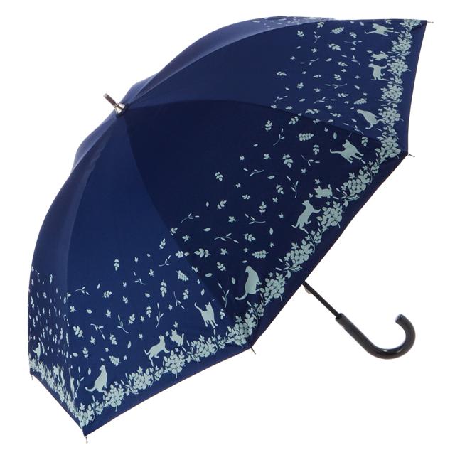 【6478.navy】 晴雨兼用傘 47cm 8本骨 ATTAIN アテイン  通販 裏シルバー UV99%CUT 遮光率98.0%以上 日傘 レディース 手開き 手動 おしゃれ かわいい 軽い 軽量 ショートタイプ 雨傘 長傘 黒 ブラック