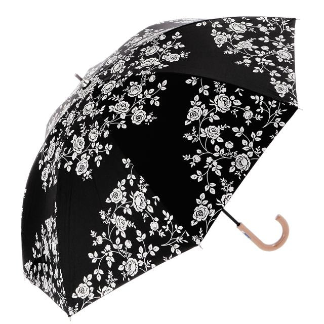 【6511.black】 晴雨兼用傘 47cm 8本骨 ATTAIN アテイン  通販 裏シルバー UV99%CUT 遮光率98.0%以上 日傘 レディース 手開き 手動 おしゃれ かわいい 軽い 軽量 ショートタイプ 雨傘 長傘 黒 ブラック