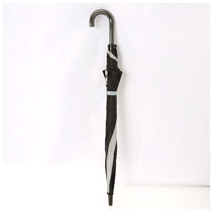 【Aストライプ紺60cm・長傘】 傘 子供用 男の子 通販 キッズ かさ 58cm 60cm ジュニア 小学生 長傘 シンプル 男児 透明窓 学童 こども 子ども おしゃれ ブランド アテイン