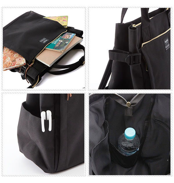 【GY.グレー・atc1225】 リュック anello アネロ  通販 リュックサック レディース メンズ 大容量 多収納 2way トートバッグ 大人 かわいい 通学 通勤 シンプル おしゃれ 無地 背面ファスナー 大きめ A4 B4
