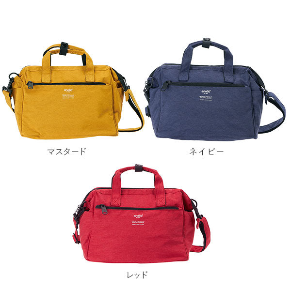 【ブラック】 アネロ ショルダーバッグ anello 通販 レディース メンズ 斜め掛け ブランド 小さめ おしゃれ 軽い 旅行 ブラック 軽量  2WAY ななめ掛け ななめがけ ミニボストンバッグ ボストンバッグ