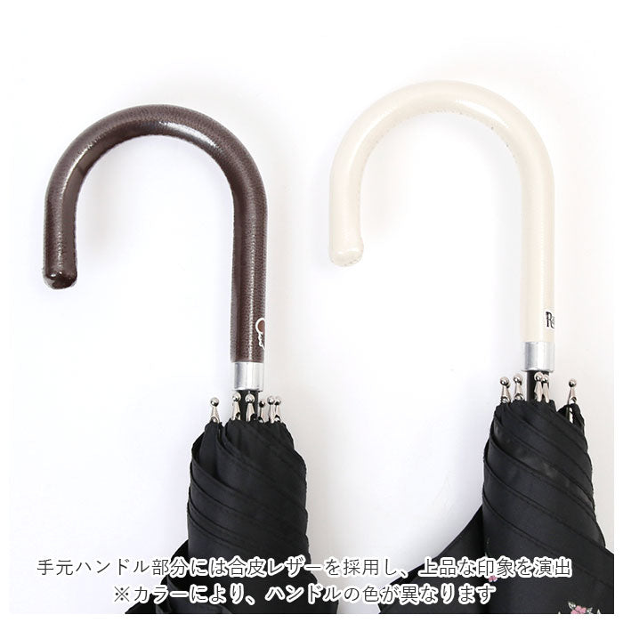 【スヌーピー黒・長傘47cm】 傘 レディース ブランド 長傘 通販 晴雨兼用傘 約 50cm 47cm アテイン おしゃれ 日傘 手開き 耐風傘 強風 グラスファイバー骨 キャラクター グッズ ミッキー プーさん スヌーピー