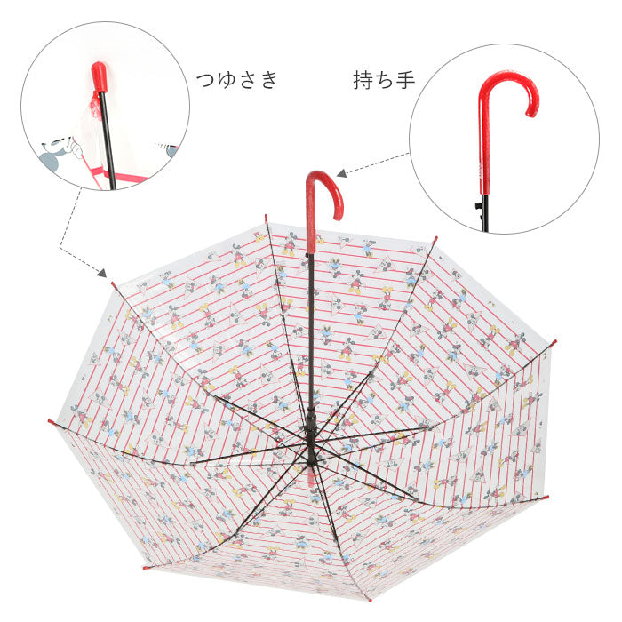 【2993マーベル2・長傘60cm】 ビニール傘 かわいい 通販 60cm 子供 大人 傘 ジャンプ傘 レディース 長傘 キャラクター ディズニー ミッキー ミニー ドナルド モンスターズインク スヌーピー マーベル 2986 2987 2989