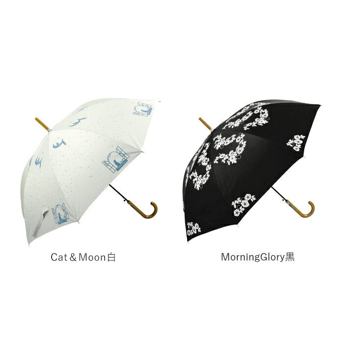 【ドットローズシルバー・長傘58cm】 日傘 フリル 通販 58cm レディース ジャンプ傘 晴雨兼用 UVカット 遮光 ワンタッチ傘 ジャンプ  ワンタッチ 折れにくい 雨傘 傘 長傘 グラスファイバー 親骨 ATTAIN アテイン 晴雨兼用傘