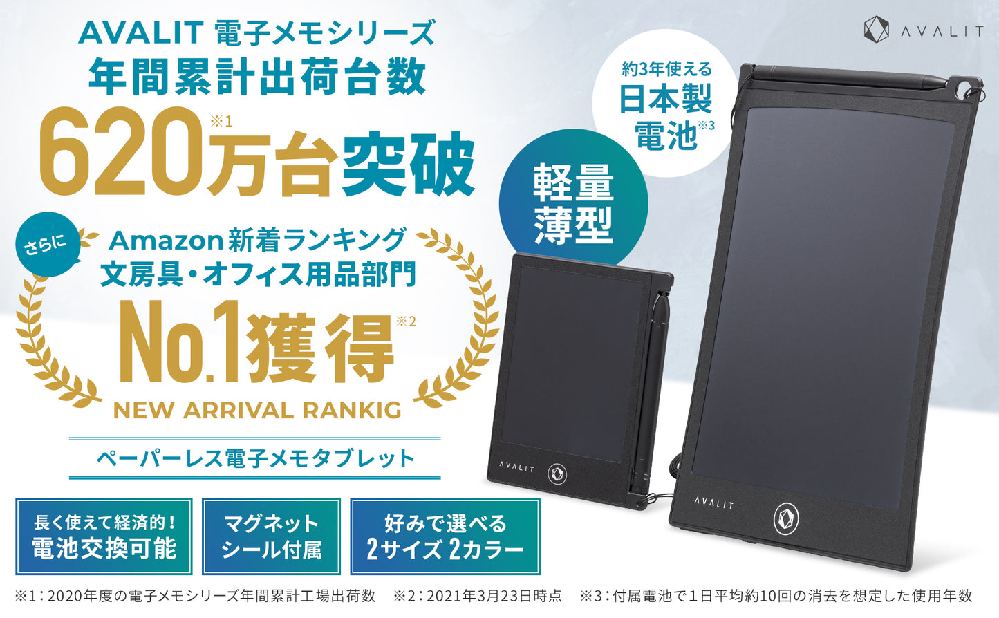 （ブラック）電子メモ 電子パッド 8.5インチ 厚さ5mm ロック機能付 保存可能 日本製電池使用 メモ帳
