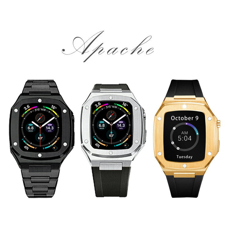 【ブラック】applewatch アップルウォッチ 44mm バンド ベルト
