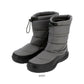 【GRAY・23cm】 スノーブーツ メンズ 通販 レディース 防寒ダウンブーツ 防寒シューズ 防滑アウトソール 防寒 防滑 防寒ブーツ 起毛素材 裏起毛 起毛 ドローコード 防寒靴 滑りにくい 軽量 ANYWALK