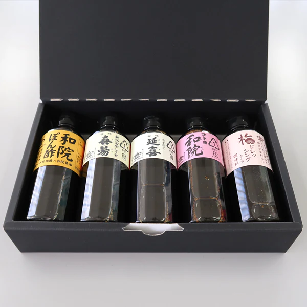 【コトヨ醤油醸造元】コトヨ醤油ギフトＢセット 延喜(200ml) 和院(200ml) 喜昜(200ml) 梅ドレッシング(200ml) 和院ぽん酢(200ml)