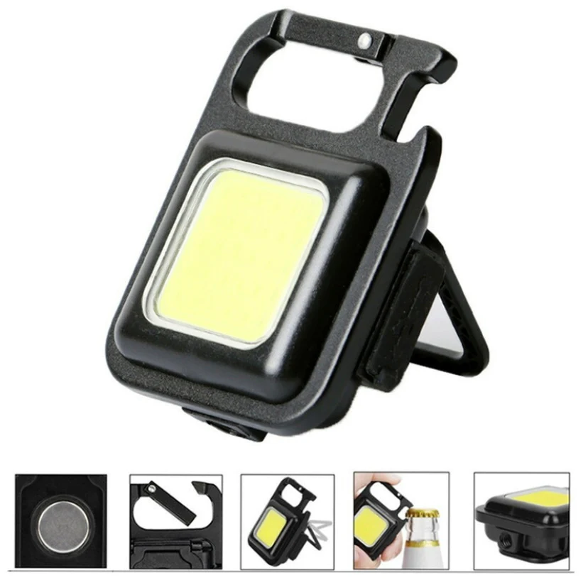 送料無料 30個のLED 極小なのに超爆光 キャンプ アウトドア 防犯　	 ウルトラハイパワー LEDライト COB 懐中電灯 カラビナ 多機能 ライト USB充電式 ハンディライト 小型 超高輝度 登山 夜釣り アウトドア 大雨 地震 防災 防犯