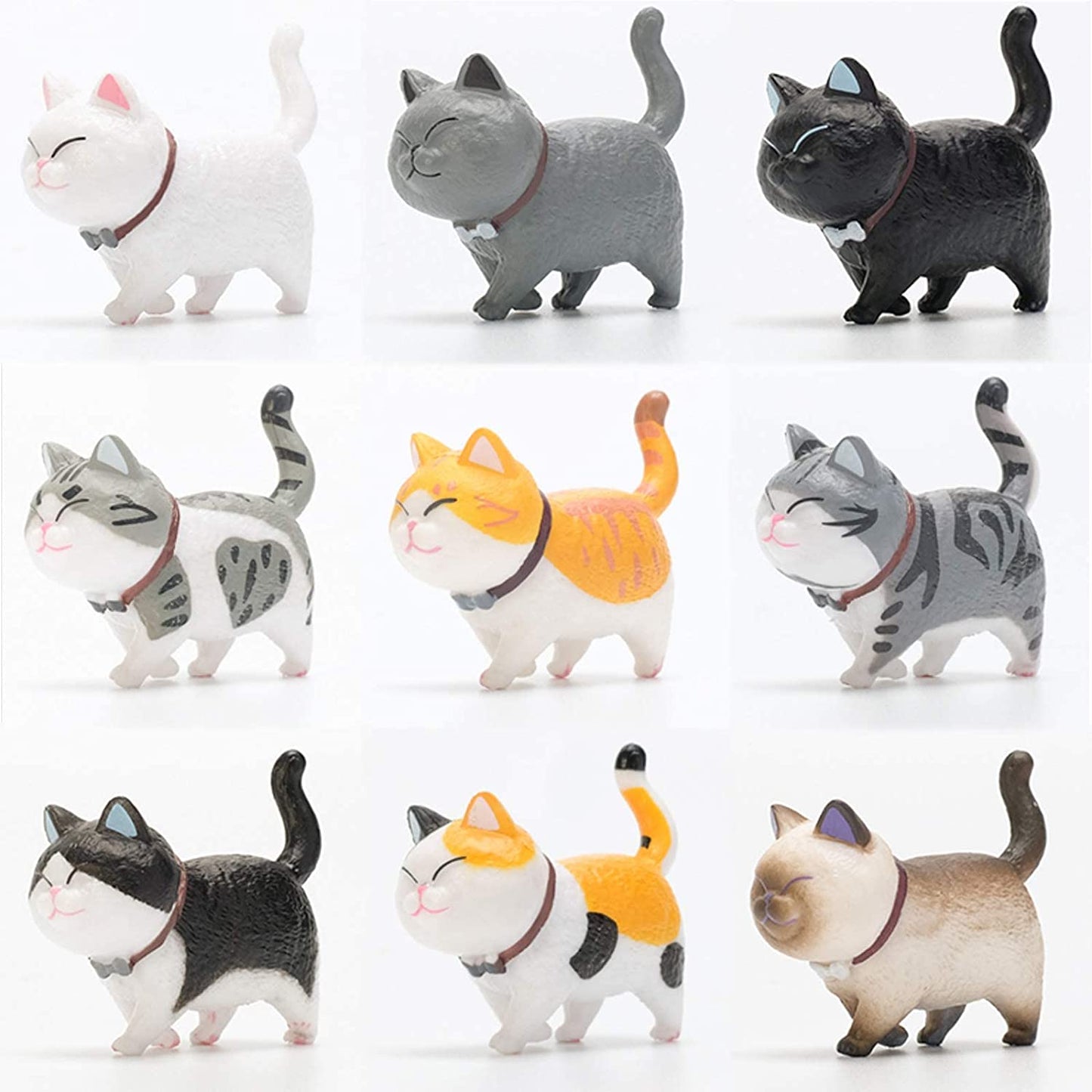 Hive Mind 冷蔵庫マグネット ネコちゃんの9匹セット　カラー1セット