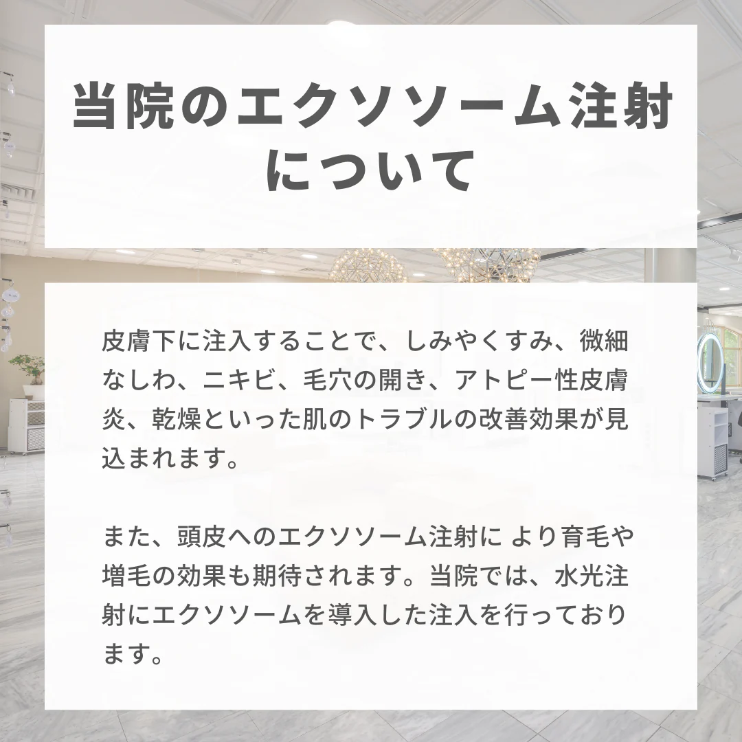 水光注射（エクソソーム）※初診料込（ノリス美容クリニック）【美容クリニックチケット】