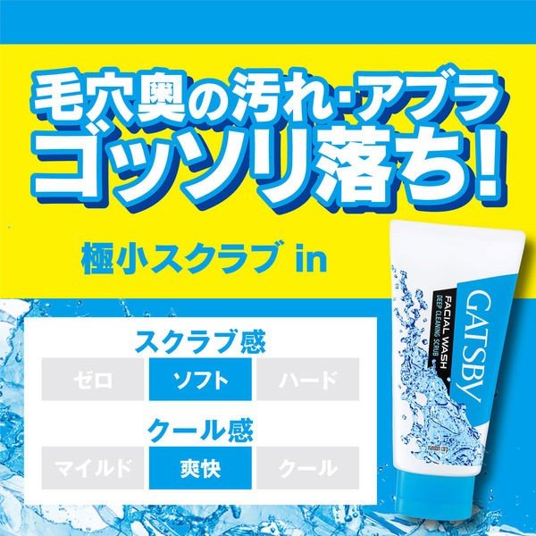 GATSBY（ギャツビー）洗顔料 ディープクリーニングスクラブ 毛穴ケア 極小スクラブ 130g