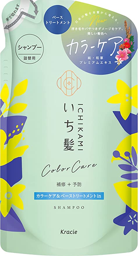 【おまけ付き！】いち髪 カラーケア＆ベーストリートメントinシャンプー 詰替用 330ml 色落ち防止 ヘアケア ダメージケア